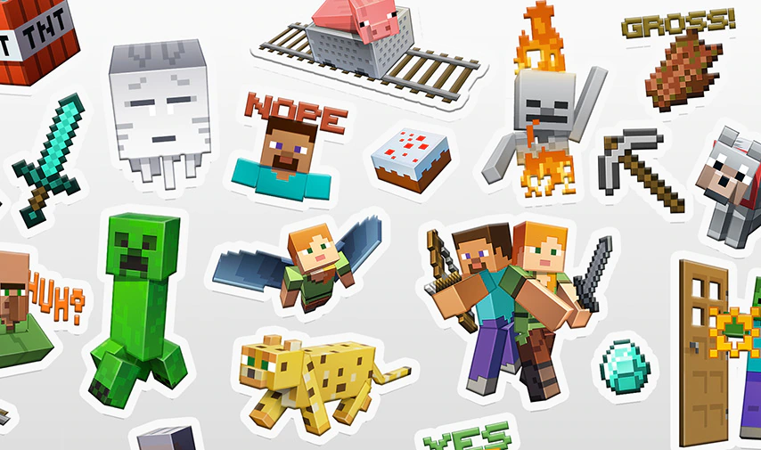 Minecraft Stickers For Walls