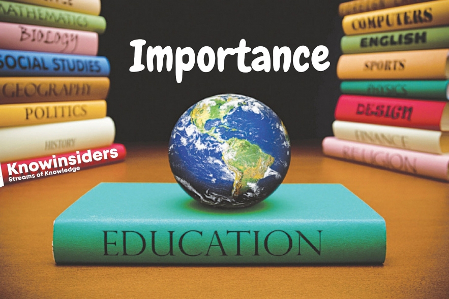 Students and books symbolizing the role of education in shaping today’s modern world and future development