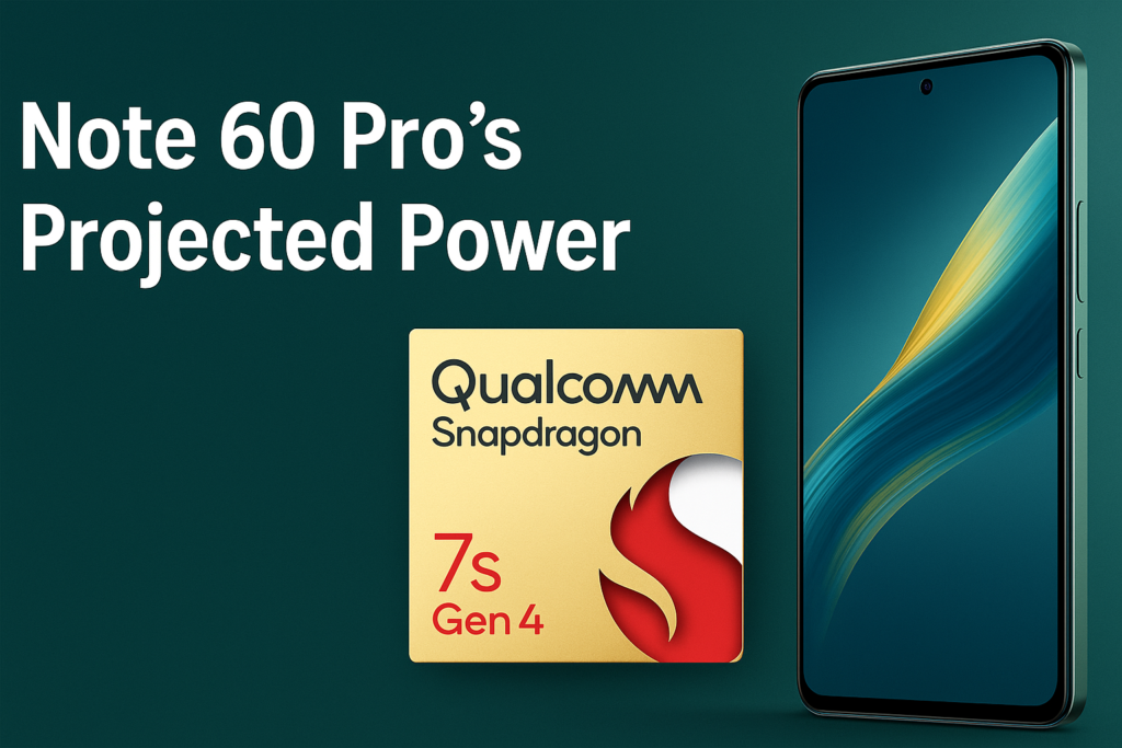 Infinix Note 60 Pro showing projected performance powered by Qualcomm Snapdragon 7s Gen 4 chipset