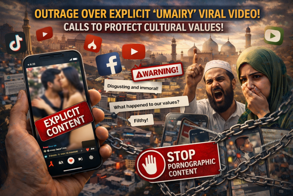 Public outrage over explicit Umairy viral video sparks calls to protect cultural values in Pakistan